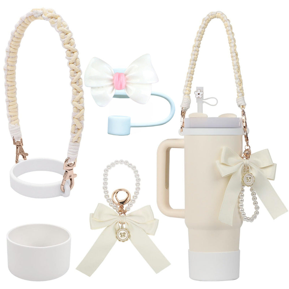 Wholesale  Small  Flower Straw Cap Bow Straw Tube Cap